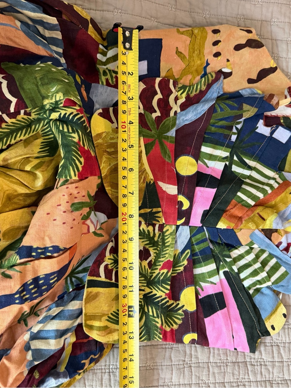 Farm Rio NWT Multicolor Printed Mini Dress - Strap Detail - Picture 4 of 7